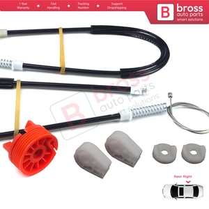 Kit de réparation de lève-vitre électrique arrière droit BWR592 pour C3 Pluriel MK1 Cabriolet 2003-2010 9643071180 - Product Image 5