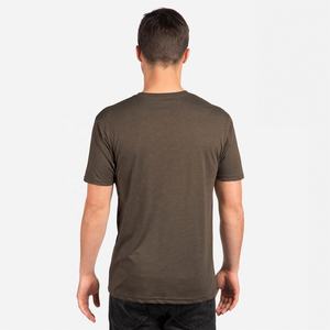 Athleisure Tri-Blend Top Hombres Heather Color Poliéster Rayón Algodón Athleisure Tri-Blend Top Camiseta transpirable personalizada - Product Image 2