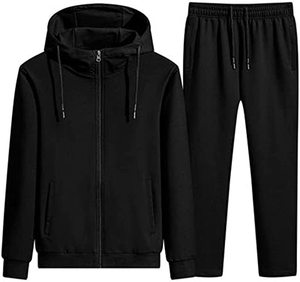 Conjunto de chándal para correr con capucha y color de diseñador personalizable XL para hombre, superventas, precio al por mayor, gimnasio, panel frontal en blanco, función de logotipo - Product Image 1