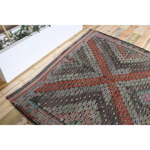 Alfombra de 6x8 pies, Alfombra Turca Vintage, Alfombra Kilim con Diseño Geométrico Arcoíris - Product Image 5