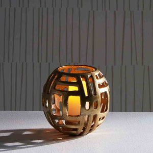 Soportes de vela de latón de Venta caliente para decoración de boda último diseño de vela de luz T de aluminio votiva para decoración de Navidad - Product Image 5