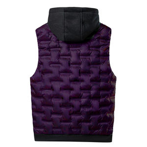 Chaqueta de Invierno de la Mejor Calidad con Cuello Alto, Chaleco Acolchado sin Mangas con Capucha, Diseño de Tela Tejida a la Moda, Nueva Llegada, Venta al por Mayor - Product Image 2