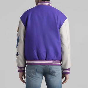 Chaquetas Varsity de Béisbol Personalizadas de Lona de Alta Calidad, Fabricación Profesional, con Logotipo Personalizado, Capucha, Estilo Vintage, Secado Rápido, en Oferta - Product Image 3