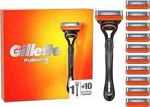 Gillette Fusion5 Maquinilla de Afeitar para Hombre + 10 Recambios de Cuchillas de Afeitar con Recortadora de Precisión, 5 Cuchillas de Afeitar Antifricción - Product Image 2