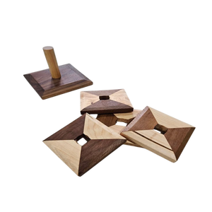 Posavasos de resina de madera, diseño marrón y blanco, decoración de mesa de cocina, almohadilla para bebidas, cantidad a granel, alfombrillas y almohadillas - Product Image 1