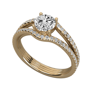 Anillo Solitario de Oro de 10K para Mujer con Diamante Cultivado en Laboratorio - Product Image 1