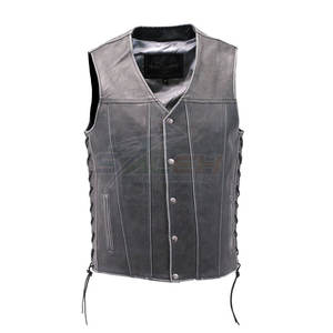 Meilleure édition gilet en cuir respirant marque privée de haute qualité personnalisable pour l'hiver variété de produits frais demandés - Product Image 1