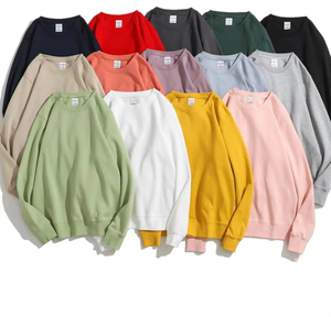 Sweat-shirt à capuche pour homme en coton uni jaune lourd, coupe ample, col rond, personnalisable avec logo - Product Image 3