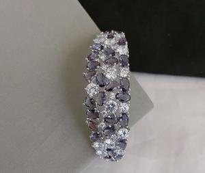 สร้อยข้อมือเพชรสไตล์อเมริกันสำหรับผู้หญิงและเด็กผู้หญิงกำไลข้อมือของขวัญดีไซน์เพทายเป็นประกาย - Product Image 4