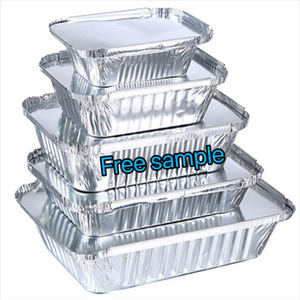 225x177x30mm 930ml Plateaux en aluminium jetables pour la cuisson Barbecue Grill Conteneurs en aluminium pratiques et recyclables - Product Image 3