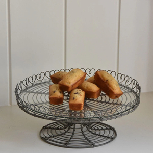 White Finished Handmade Iron Wire Eco-Friendly Dishwasher Safe Single Tier <b>Cake</b> <b>Stand</b> for Home Wedding Birthday Parties Tabletop - Product Image 6