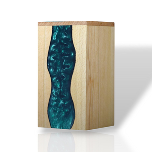 Handcrafted Beechwood Resin Urn <b>Box</b> Personalized Memorial <b>Keepsake</b> - Product Image 1