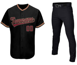 Ensemble d'uniformes de baseball bon marché Maillot et pantalon personnalisés unisexe Vêtements de sport respirants à séchage rapide - Product Image 5