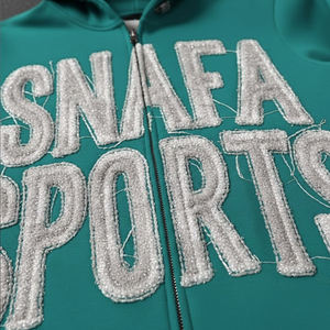 Conjuntos Deportivos para Hombre, Estilo Urbano, con Logotipo Personalizado, Bordado Desgastado, Lavado Ácido, Precio Económico - Product Image 4