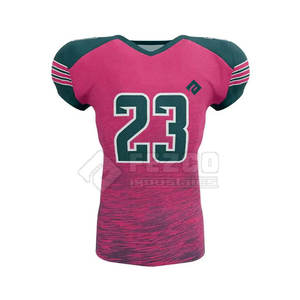 Uniforme de football américain confortable à manches courtes de haute qualité, logo personnalisé, meilleur tissu respirant, grande taille pour la saison estivale - Product Image 3