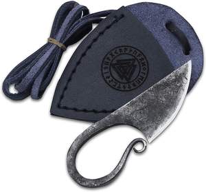 Coltello Tradizionale da Campeggio in Acciaio al Carbonio con Manico in Acciaio Inox di Alta Qualità, Punta da Lancio per Sopravvivenza - Product Image 4