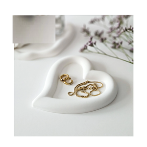 Trat de marbre blanc en forme de coeur de luxe pour le décor de salle de bains de bijoux pour la taille adaptée aux besoins du client - Product Image 1