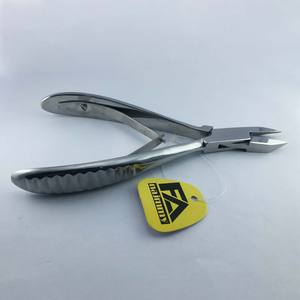 Side Cutter Cuticle Nail Nippers (Printed/Plain Handle) Double Spring Mirror Polish Stainless Steel - Product Image 4