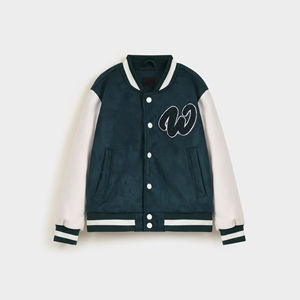 เสื้อแจ็คเก็ตแขนยาวเสื้อโค้ทฤดูหนาวเสื้อแจ็คเก็ตเบสบอลเลตเตอร์2025สไตล์มหาวิทยาลัย - Product Image 1
