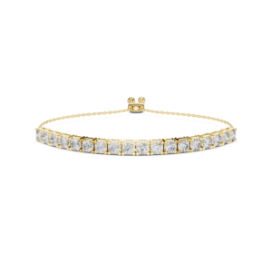 Minimalist Round Moissanite <b>Adjustable</b> <b>Bracelet</b> 925 Sterling Silver Dainty Jewelry - Product Image 4