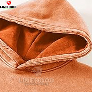 Top Trending Men's Acid Wash 100% Cotton Basics Hoodies Temporada de invierno Sudaderas mezcladas de algodón - Product Image 4