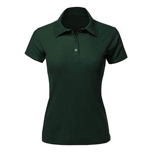 Verano Casual mujer Polo cuello manga corta tejido transpirable verano camiseta blusa Slim Stretch moda fina camisa solapa Top - Product Image 3