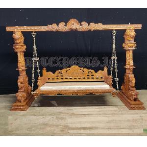 Comprar Columpio de madera de teca tallado a mano/Columpio de madera de teca tallado a mano Jhula para sala de estar fabricante de columpios de madera - Product Image 1