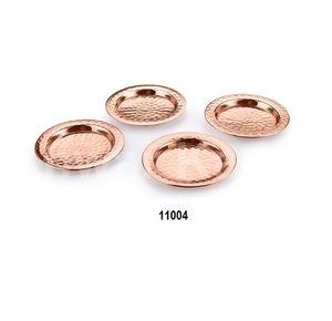 Sous-verre en cuivre martelé moderne 5 mm Écologique pour la cuisine Vaisselle Accessoires de salle à manger Célébration du Nouvel An Hôtels - Product Image 6