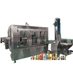 Pet Bottle Production Line Water Filling Machine Full Set Complete Glass Type Water Capacity 2000BPH Plastic Blowing Machines