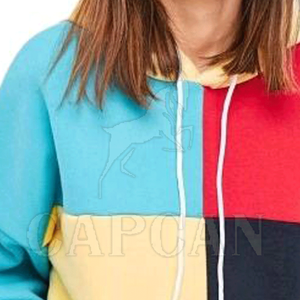 100% coton sweats à capuche décontractés pour femmes multicolore fantaisie à manches longues Logo imprimé personnalisé sur le devant bonne qualité tricoté StyleSheet - Product Image 4