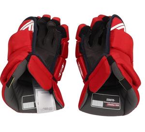 Conception de couleur rouge gants de hockey sur glace à bas prix nouveau design avec inserts en plastique - Product Image 4