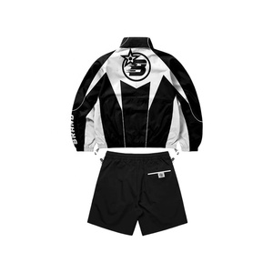 Chaqueta y Pantalón Corto de Invierno 2026 Más Vendidos, Estilo Urbano, con Parches Bordados, Chaqueta Cortavientos con Cremallera y Logotipo Personalizado para Hombre - Product Image 3