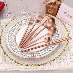 Ensemble de couverts en métal de qualité supérieure Couverts de designer pour les événements de mariage Prix de gros sur couteau fourchettes cuillères - Product Image 3