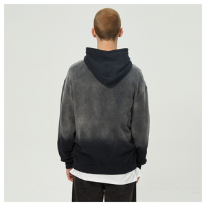 Sudaderas con capucha lavadas con ácido DTG de moda para hombre, sudaderas personalizadas de algodón 100% al por mayor para invierno - Product Image 3