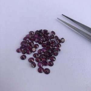 หินโกเมน rhodolite ธรรมชาติขนาด3.5มม. เพชรพลอยกึ่งมีค่ากึ่งหลวมเจียระไนแบบกลม - Product Image 1