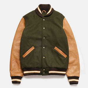 Dernier produit blouson d'aviateur pour hommes de taille plus à des prix abordables patchs personnalisés logo de broderie CollegeBaseballjacket pour hommes - Product Image 6