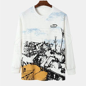 Vente en gros au Pakistan 60% coton 40% polyester T-shirts pour hommes Logo personnalisé Design pas cher prix sweat d'hiver - Product Image 1