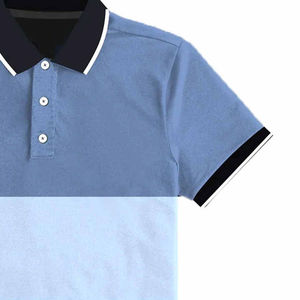 Polos de tendencia superior para hombres y logotipo bordado personalizado 100% algodón Color sólido Polos para unisex - Product Image 6