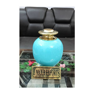 Exportateur et fournisseur d'urnes funéraires en métal multicolore de qualité supérieure/urnes en aluminium pour cendres humaines - Product Image 1