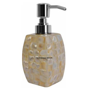 Distributeur de bouteille de savon liquide pour les mains de forme ronde en bois naturel brillant et de style moderne le plus exigeant - Product Image 5