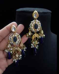 Luxe Vintage Style Cuivre Laiton Boucles D'oreilles Perles Amoureux Personnalisé Forme Diamant Perle Alliage pour Mariages Fêtes ou Fiançailles - Product Image 3