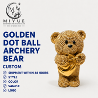 Statue d'ours en résine de luxe moderne, artisanat créatif, écologique, peinte à la main, réaliste, décoration d'intérieur