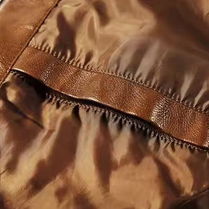 Chaqueta de cuero de invierno para hombre con logotipo frontal ligero de alta calidad y mejor material, precio bajo, superventas - Product Image 5