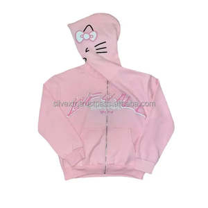 Qualité supérieure Mignon À La Mode Y2k Femmes Sweats À Capuche Surdimensionnés Meilleur Matériel Utilisé Respirant Femmes Sweats À Capuche Surdimensionnés - Product Image 2