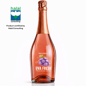 Uva Fresh Succo di Uva Rossa Frizzante 100% Tempranillo 0.0% ABV Succo di Uva Frizzante Spagnolo 750ml - Product Image 1