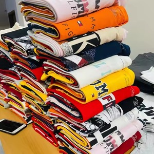 Lote de Camisetas de Algodón Estampadas de Primera Calidad, Excedentes de Existencias de Bangladesh, Envío Cancelado, Ropa de Marca Original - Product Image 6