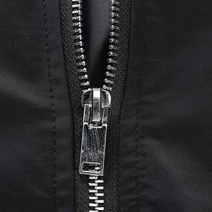 Hot Sale Unique Design Men's Fashionable Canvas Fabric Winter Bomber Jackets Customizable 3D Logo <b>Stand</b> Collar for Spring Season - Product Image 6