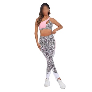 Best Material High Waisted Yoga Set New Design Reversible Sports Bra & Leggings Active Wears Adult Size - Product Image 4