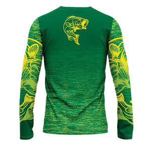 Camisas de pesca de sublimación de manga larga para hombre al por mayor/camisas de pesca de manga larga transpirables de venta directa de fábrica - Product Image 2