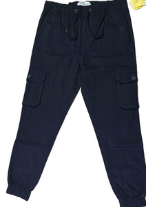 Marque privée confortable de haute qualité pour hommes 6 poches pantalon décontracté couleur unie poches latérales multi-poches pantalon pour hommes - Product Image 6
